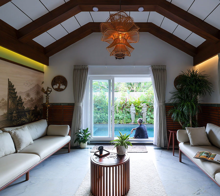 Private pool villa setting for intimate celebrations